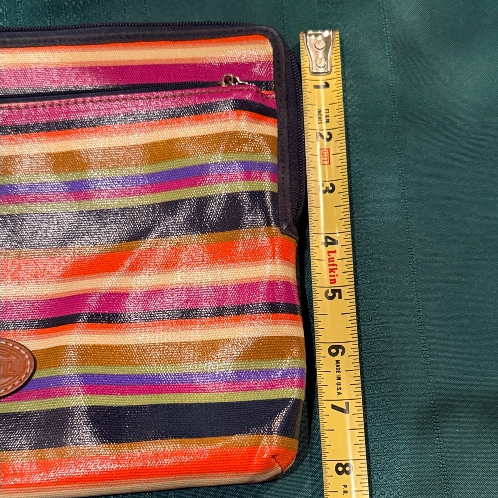 Fossil Striped Tablet Case Or Multipurpose Bag - Multicolor NWOT - Picture 6 of 8
